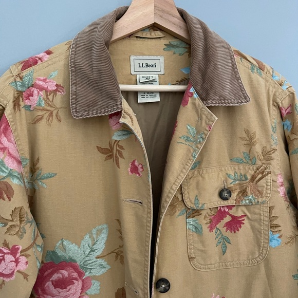 ll bean floral jacket